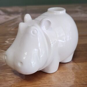 Vtg 70s Nancy Lopez Mini Planter Japan White House Hippo inch GUC MCM ~4x3x2